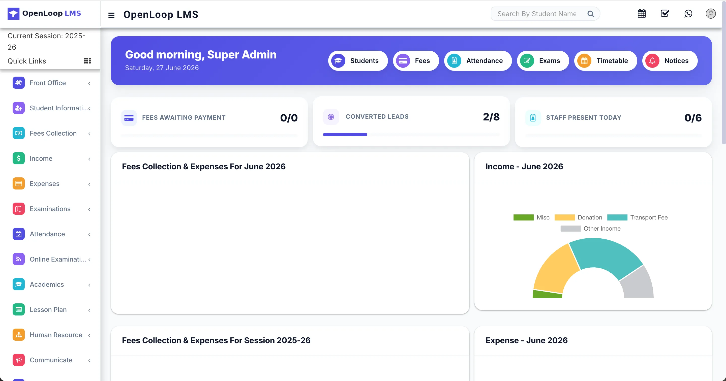OpenLoop LMS school management system